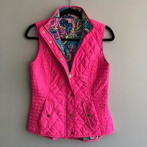 Lilly Pulitzer Sporty Quilted Puffer Vest, XS